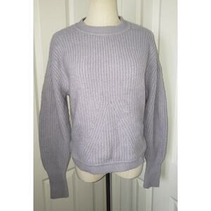 Aqua Crewneck Sweater in Lilac Women size X-Small NWOT Fits Relaxed New